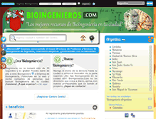 Tablet Screenshot of bioingenieros.com